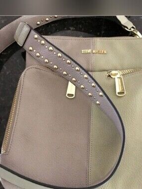 Steve Madden Gray & Light Green Crossbody Purse, NWOT